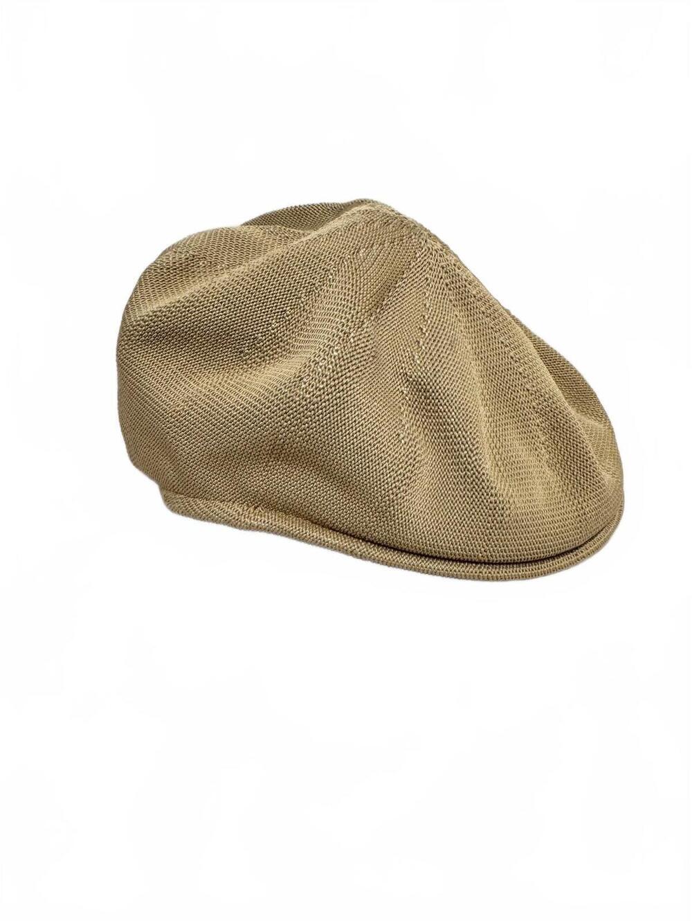 Dorfman Pacific Co. DPC Tan Knit Flat Cap Ivy Newsboy Hat Small
